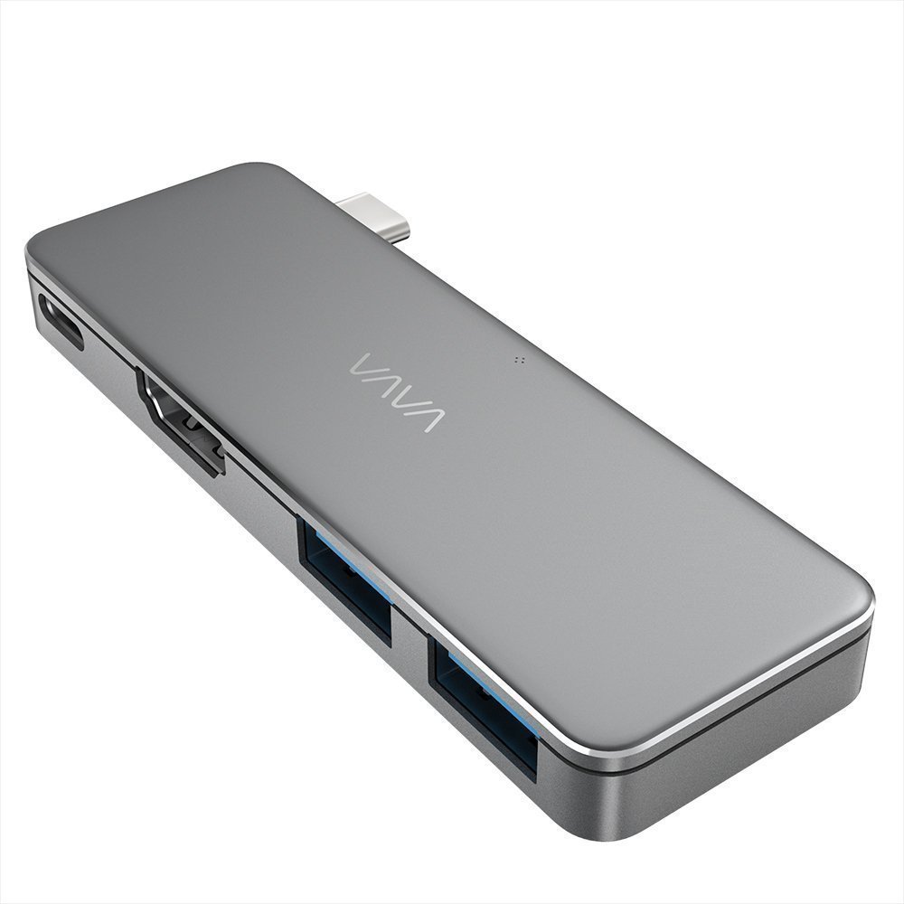 

Vava USB-C Adapter USB-C to USB-C+2xUSB3.0+HDMI Hub Gray (VA-UC003)