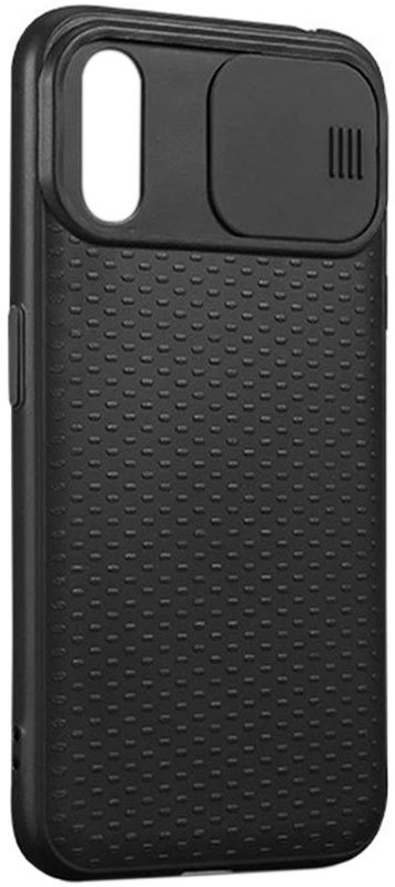 

Tpu Case Textured Point Camshield Black/Black for iPhone Xs Max