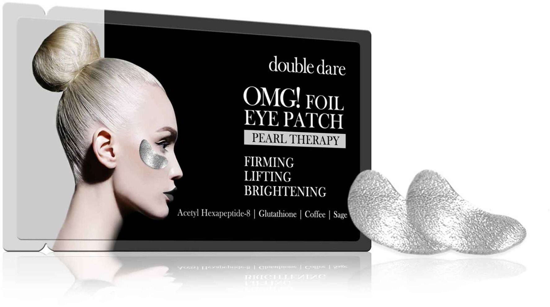 

Double Dare OMG! Foil Eye Patch - Pearl Therapy Патчи для зоны вокруг глаз «Серебро»