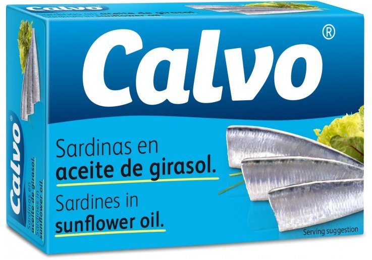 

Сардины Calvo в подсолнечном масле (120 г) (WT3712)