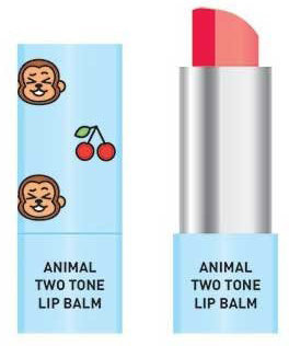 

Skin79 Animal Two-Tone Lip Balm Cherry Monkey Двухцветный бальзам для губ 3.8g