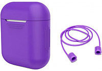 

Чехол для наушников Tpu Case with Earphone Strap Violet for Apple AirPods