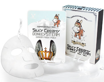 

Elizavecca Silky Creamy Donkey Steam Cream Mask Pack 10x25 ml Маска тканевая с паровым кремом