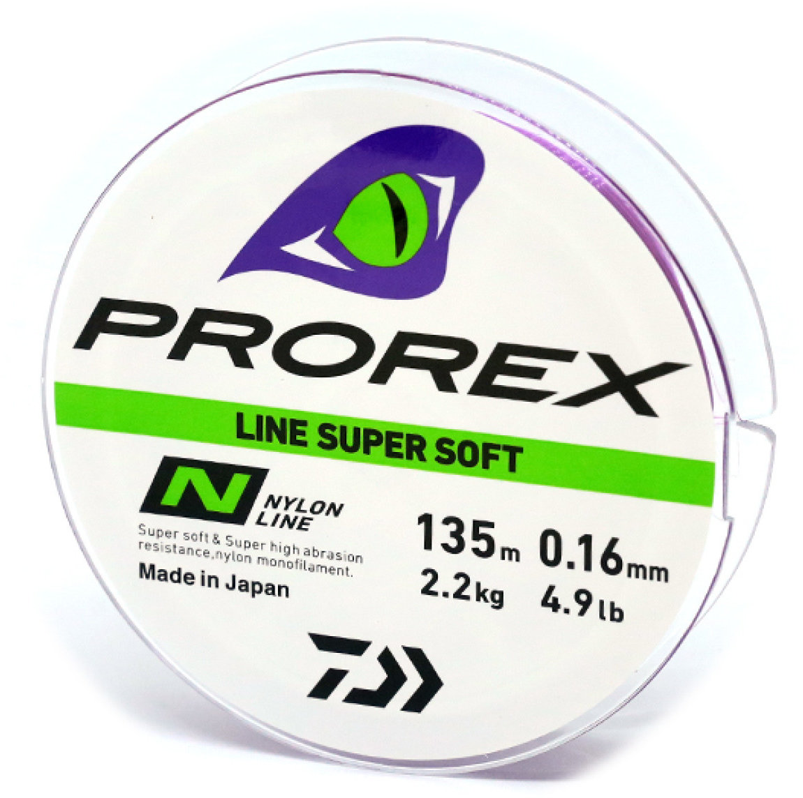 

Леска Daiwa Prorex Nm Line Super Soft 0.16mm 2.2kg 135m (12820-016)