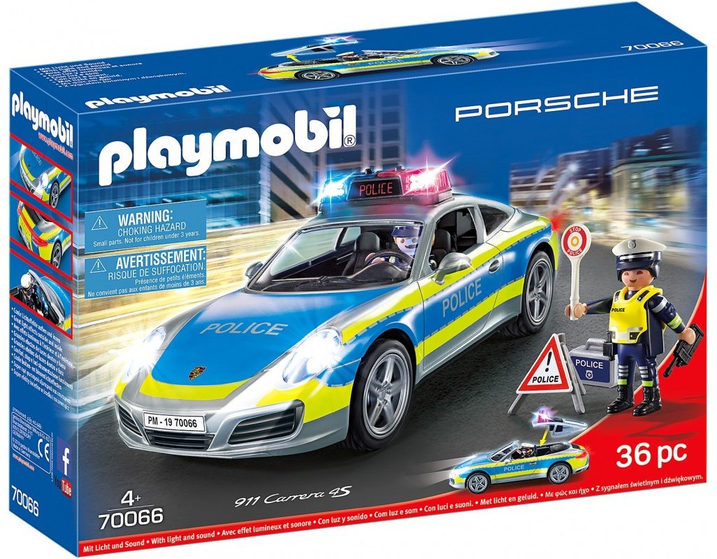 

Конструктор Playmobil Porsche 911 Carrera 4S Police 70066