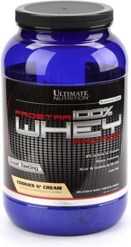 

Ultimate Nutrition Prostar 100% Whey Protein 907 g /30 servings/ Cookies Cream