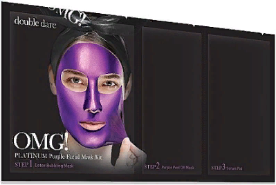 

Double Dare OMG! Platinum Purple Facial Mask Kit Трехкомпонентный Комплекс Масок «Глубокое увлажнение и релакс» 1 шт