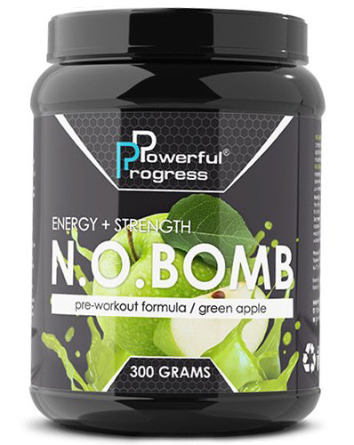 

Предтренировочный комплекс Powerful Progress N.O.BOMB 300 g /30 servings/ Apple