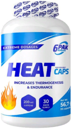 

6PAK Nutrition Heat Caps 90 Capsules