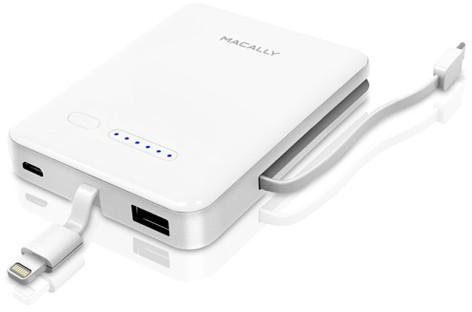 

Macally Portable Battery Charger 3000mAh with Lightning/microUSB Connector White (MBP30L)