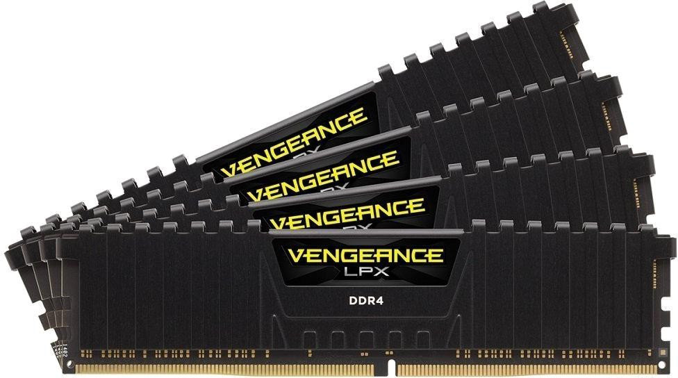 

Corsair 64 Gb (4x16GB) DDR4 2666 MHz Vengeance Lpx Black (CMK64GX4M4A2666C16)