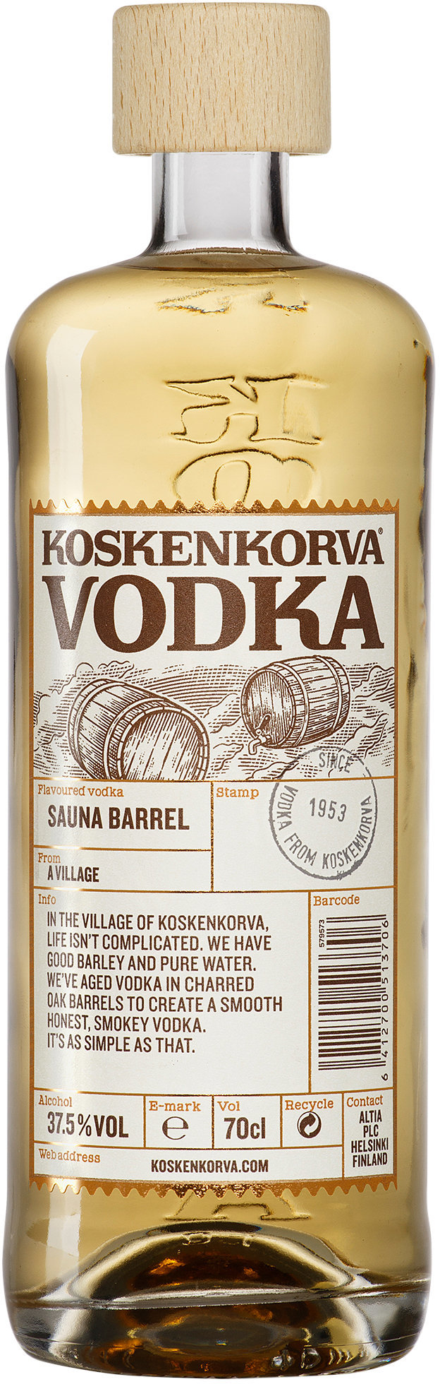 Акція на Алкогольный напиток Koskenkorva Sauna Barrel 37.5 % 0.7л (BDA-1VD-KSK070-003) від Stylus