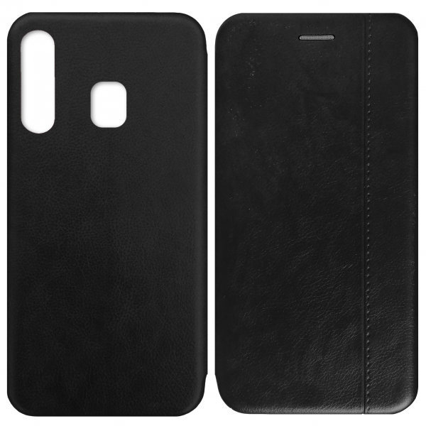 

Fashion Leather Line Black for Samsung M305 Galaxy M30 / A3050 Galaxy A40S