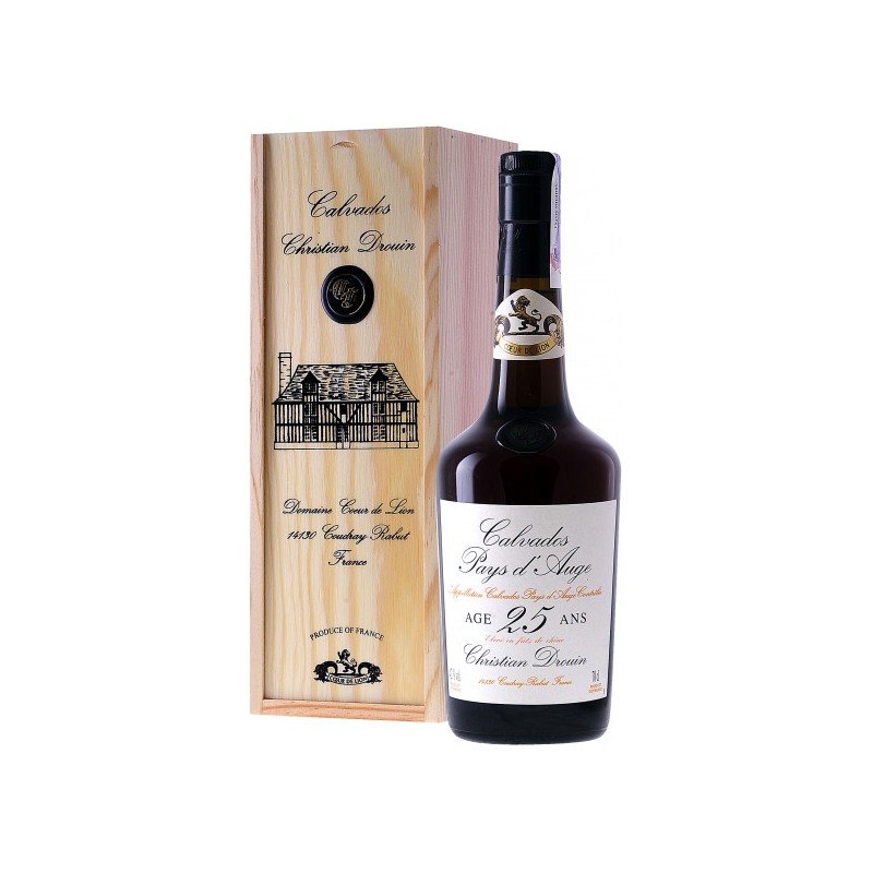 

Водка Calvados Coeur de Lion 25 ans d'age Pays d'Auge, wooden box (0,7 л) (BW10258)