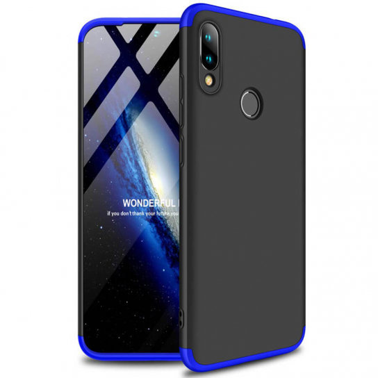 

LikGus Case 360° Black/Blue for Xiaomi Redmi Note 7 / Redmi Note 7 Pro