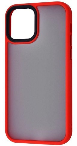 

Tpu Case Shadow Matte Metal Buttons Red for iPhone 13 Pro