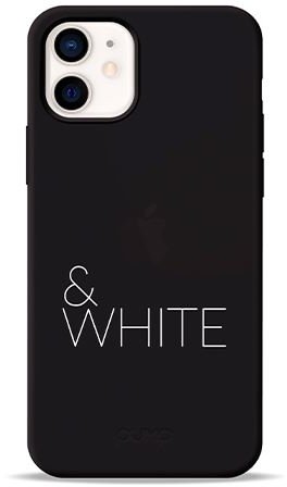 

Pump Silicone Minimalistic Case Black&White (PMSLMN12(5.4)-13/169) for iPhone 12 mini