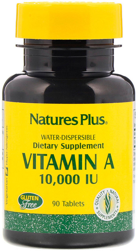 

Nature's Plus, Vitamin A, 10,000 IU, 90 Tablets (NTP00981)