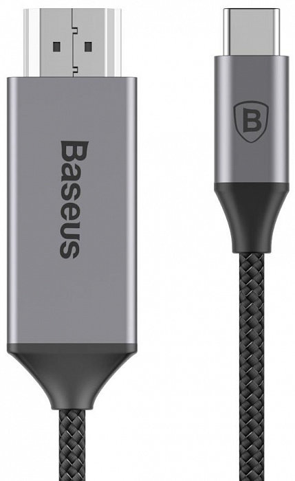 

Baseus Cable USB-C to Hdmi Male Adapter 1.8M Space Grey (CATSY-0G)