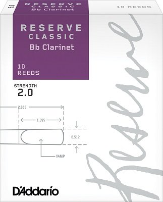 

Трость D`ADDARIO DCT1020 Reserve Classic Bb Clarinet #2.0 (1 шт.)