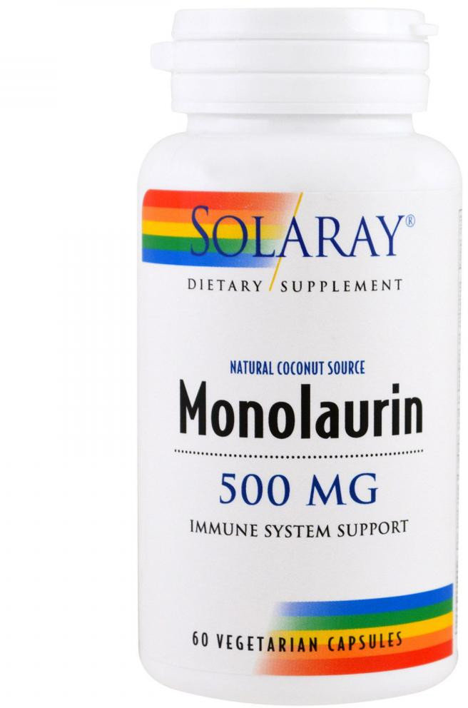 Акція на Solaray Monolaurin 500 mg 60 Veggie Caps Монолаурин від Stylus
