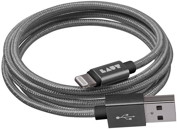 

Laut Usb Cable to Lightning 1.2m Gun Metall (LAUT_LKM_LTN1.2_GM)