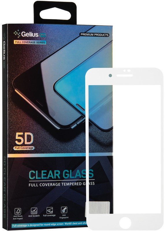 

Gelius Tempered Glass Pro 5D White for iPhone Se 2020/iPhone 8/iPhone 7