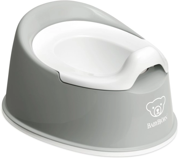 

Горшок BabyBjorn Smart Potty серый/белый