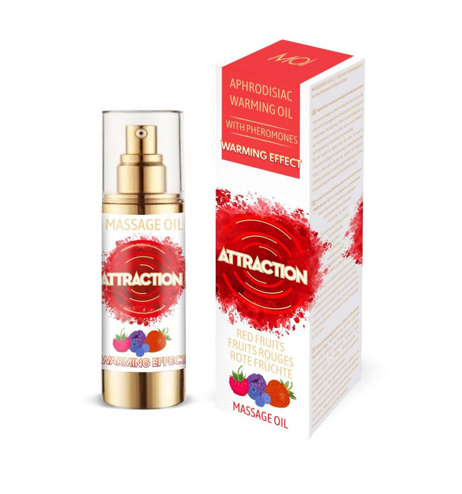 

Разогревающее массажное масло с феромонами Mai Pheromon Massage Oil - Red Fruits (75 мл)