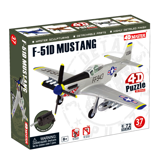 

Объемный пазл 4D Master "Самолет F-51D Mustang" (26902)