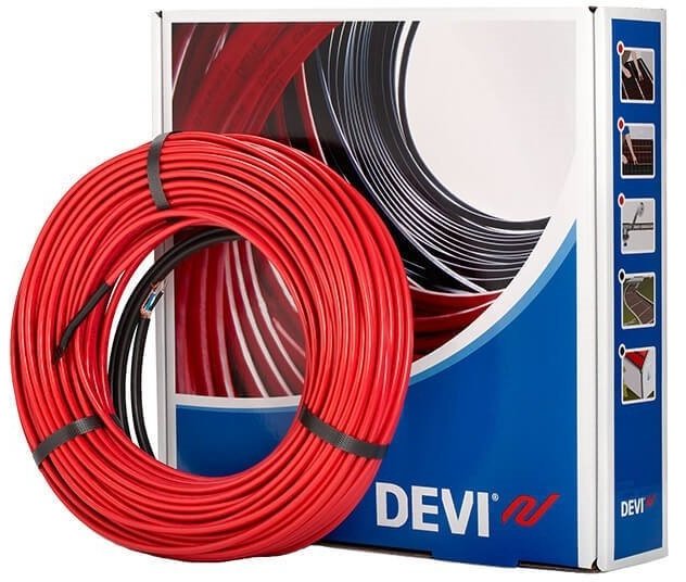 

Нагревательный кабель DEVIFlex 10T_ 2х жил._ 0.15 кв.м_ 20W_ 2м_ 230V (140F1215)