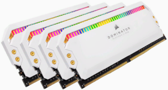 

Corsair 32 Gb (4x8GB) DDR4 3200 MHz Dominator Platinum Rgb (CMT32GX4M4C3200C16W)