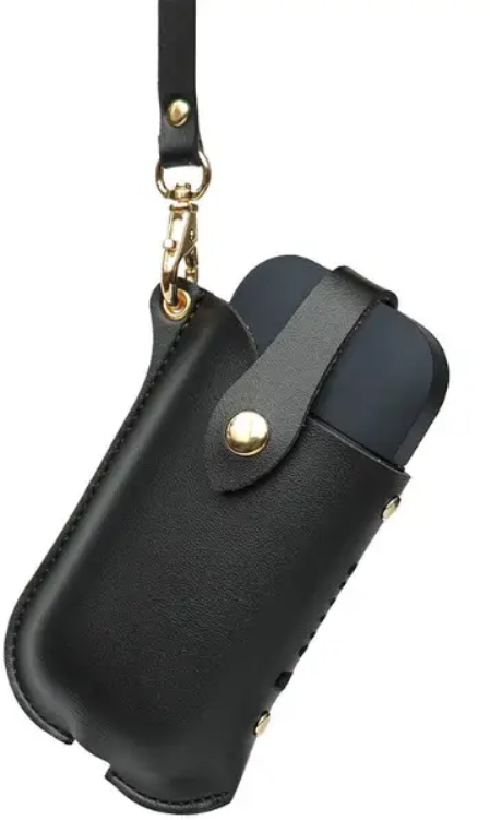 

Fashion Case Genuine Leather with strap Black for Iqos 2.4 Plus