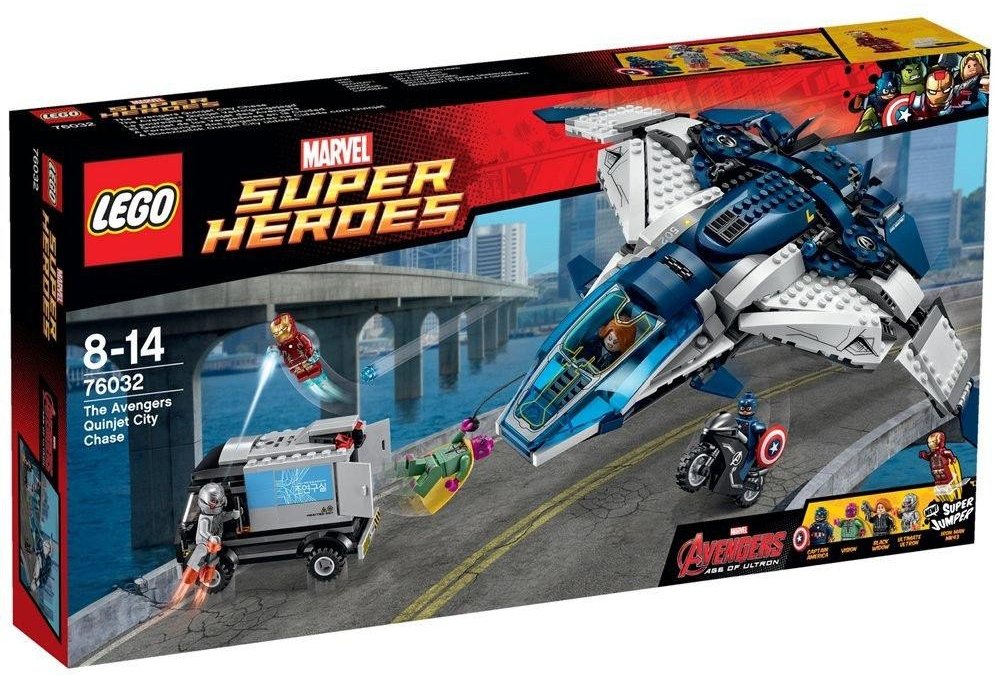 

Конструктор Lego Super Heroes Городская погоня на Квинджете Мстителей (76032)