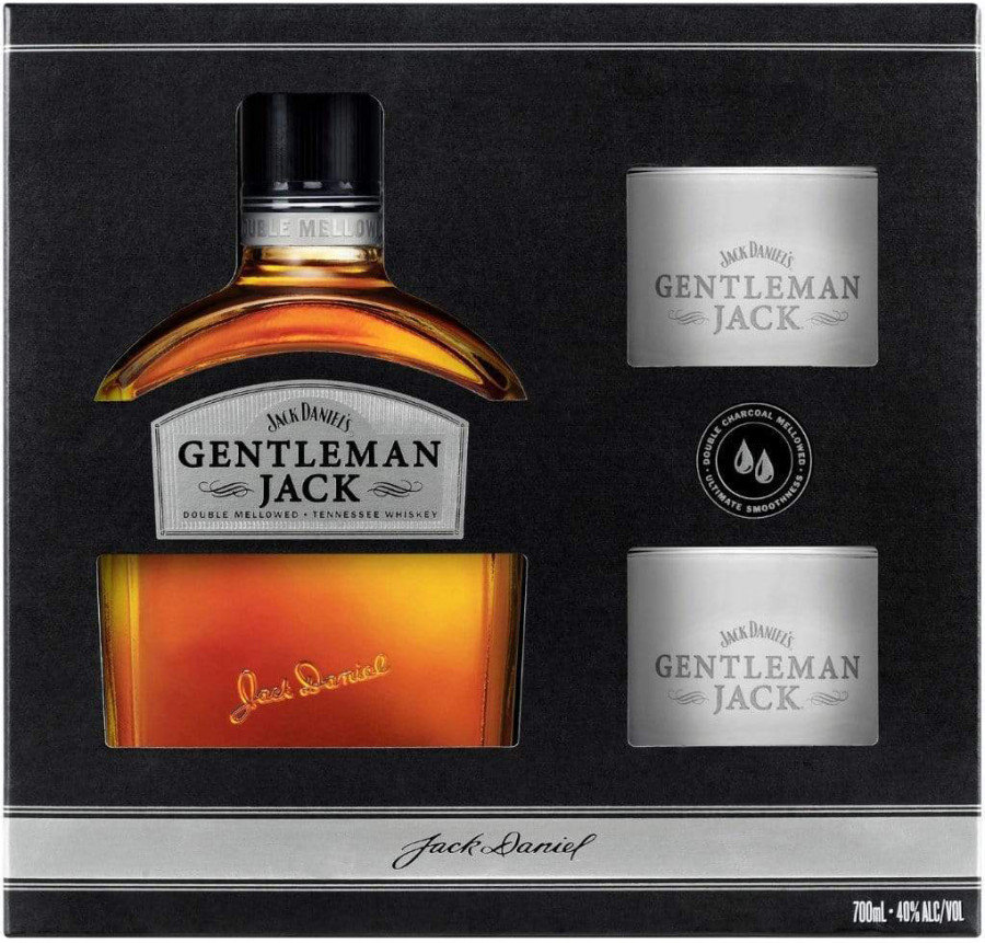 

Виски Jack Daniel's "Gentleman Jack", gift box with 2 glasses, 0.7л (CCL973931)
