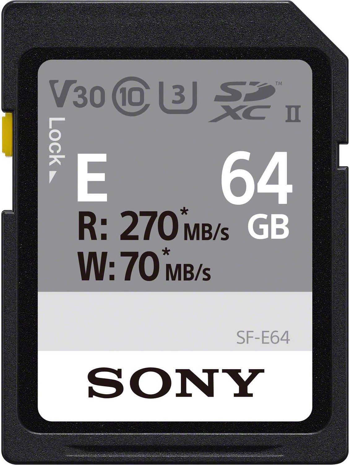 

Sony 64GB Sdxc class 10 UHS-II U3 V60 Entry (SFE64.AE)