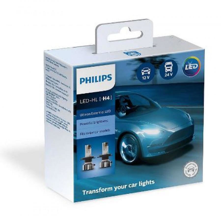 

Лампы светодиодные Philips 11342UE2X2 H4 21W 12-24V Ultinon Essential G2 6500K