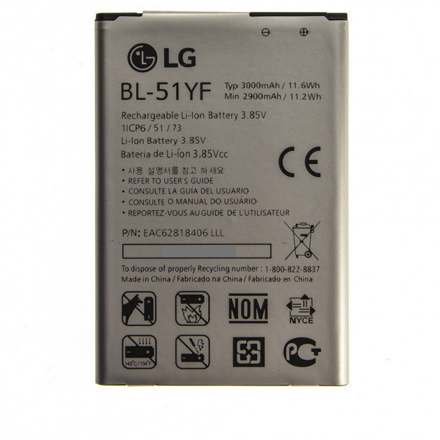 

Lg 3000mAh (BL-51YF) for G4 H540F