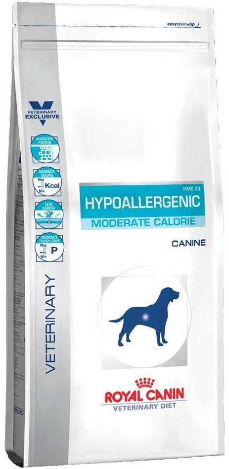 

Корм для собак Royal Canin Hypoallergenic Moderate Calorie при аллергии, 14 кг