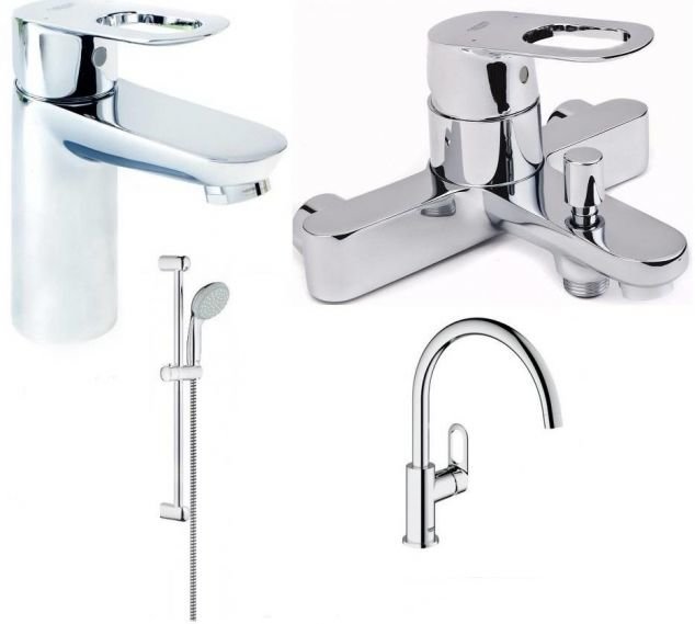 

Grohe BauLoop 123225K набор смесителей для кухни и ванной S-Size