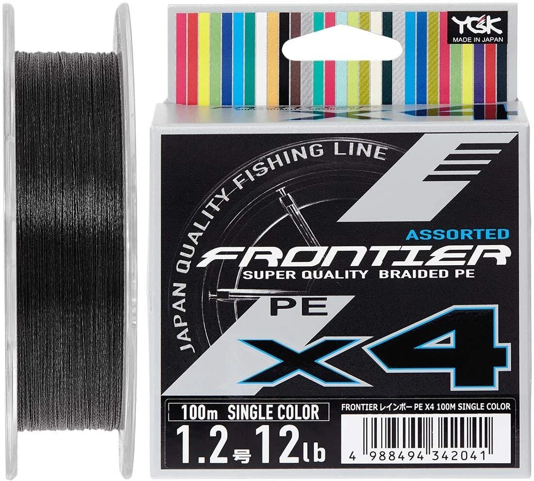 

Шнур Ygk Frontier X4 Assorted Single Color 100m #1.2/0.185mm 12lb/5.4kg (5545.03.20)