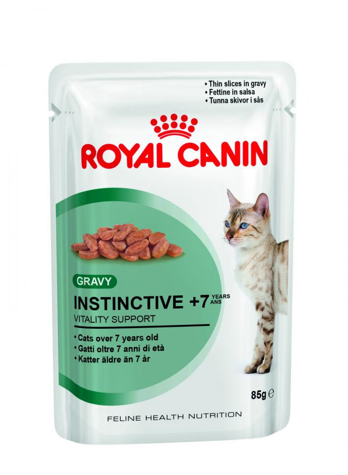 

Корм для кошек Royal Canin Instinctive 7 Wet Влажный старше 7 лет при чувствительности десен и зубов, 85 г