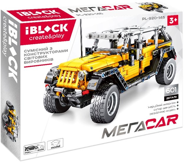 

Конструктор Iblock PL-920-145 601дет., МЕГАCAR