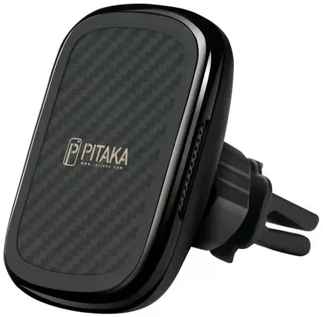 

Pitaka Car Holder Wireless Charger Air Vent MagEZ Black/Gun Metal (CM3001QBGM)