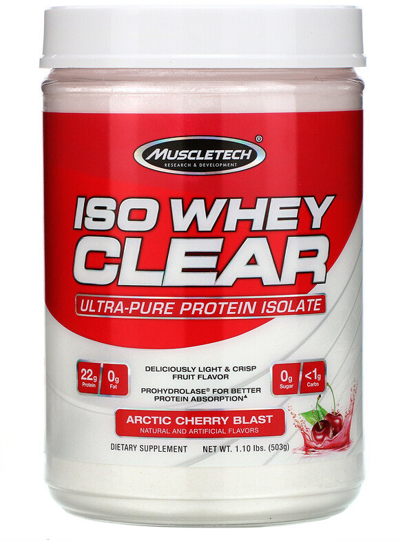 

MuscleTech Iso Whey Clear 503 g /18 servings/ Arctic Cherry