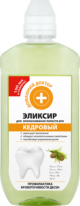 

Домашний Доктор Эликсир для рта кедровый 500 ml