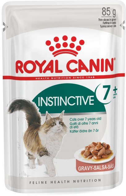 

Влажный корм для котов Royal Canin Instinctive 7+ Gravy старше 7 лет Кусочки в соусе 85 г (4083001)