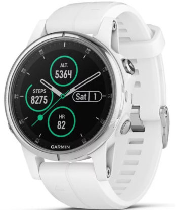 

Garmin Fenix 5S Plus Sapphire White with Carrera White Band (010-01987-00)