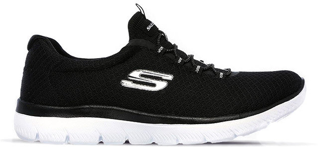 

Кроссовки Skechers Summits (12980 BKW) 36.5 черные текстиль всесезон