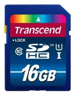 

Transcend 16GB Sdhc Class 10 UHS-I U1 Premium 300X (TS16GSDU1)